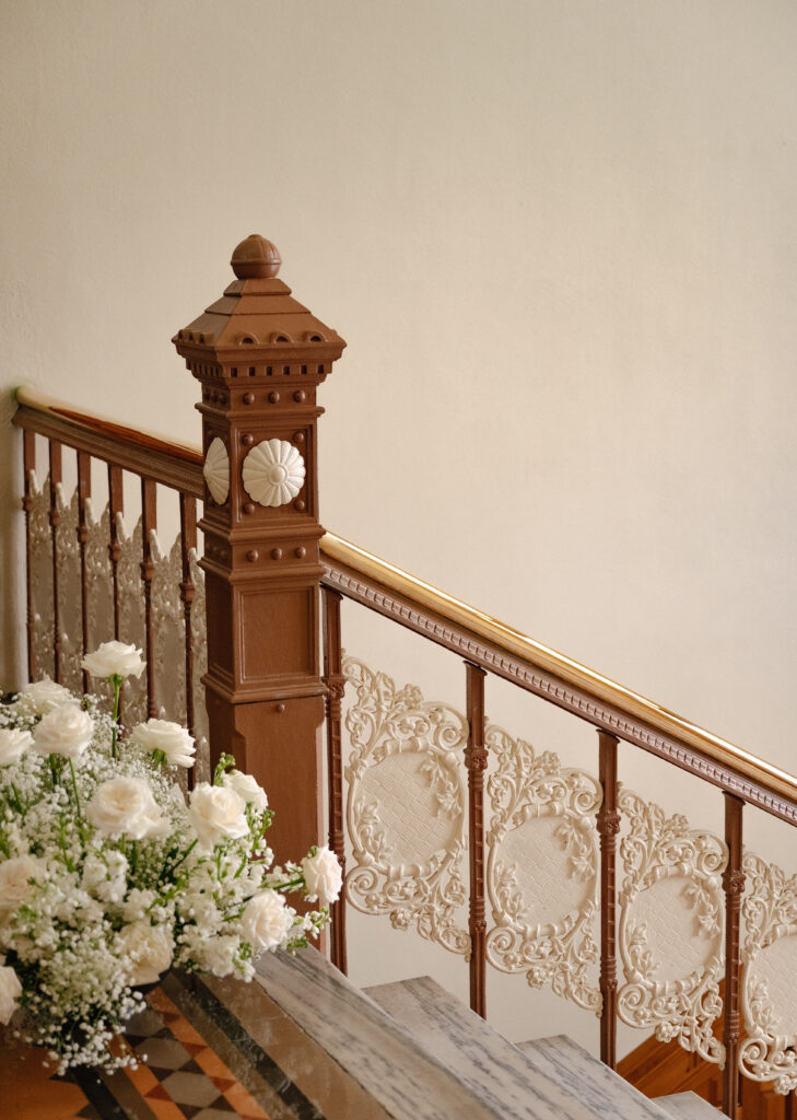 Refined details at intimate Ohio city hall wedding