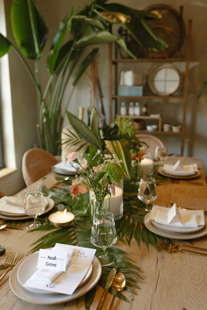 Intimate elopement reception at Khâluna in Minneapolis