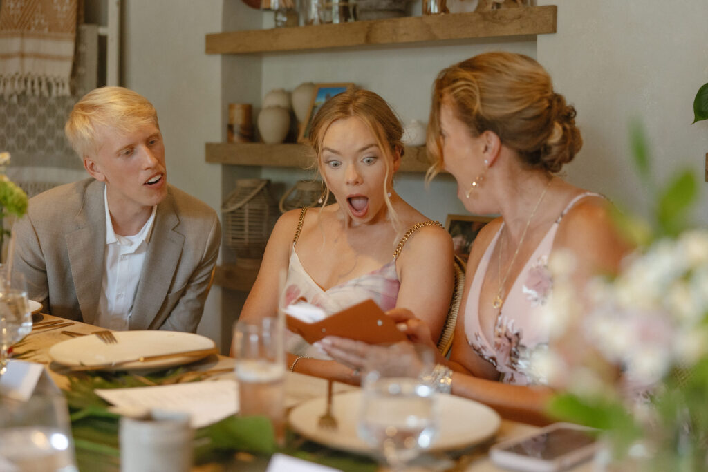 Intimate elopement dinner at Khâluna with tropical table styling