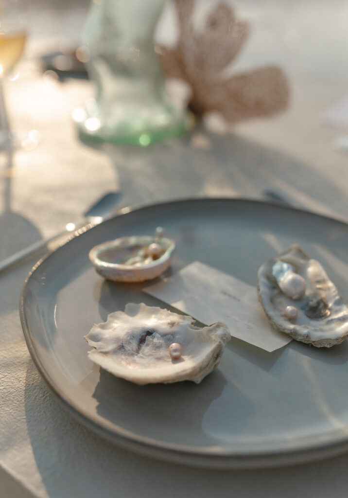 Intimate elopement setup on the Bonneville Salt Flats